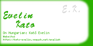 evelin kato business card