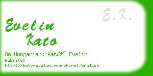 evelin kato business card